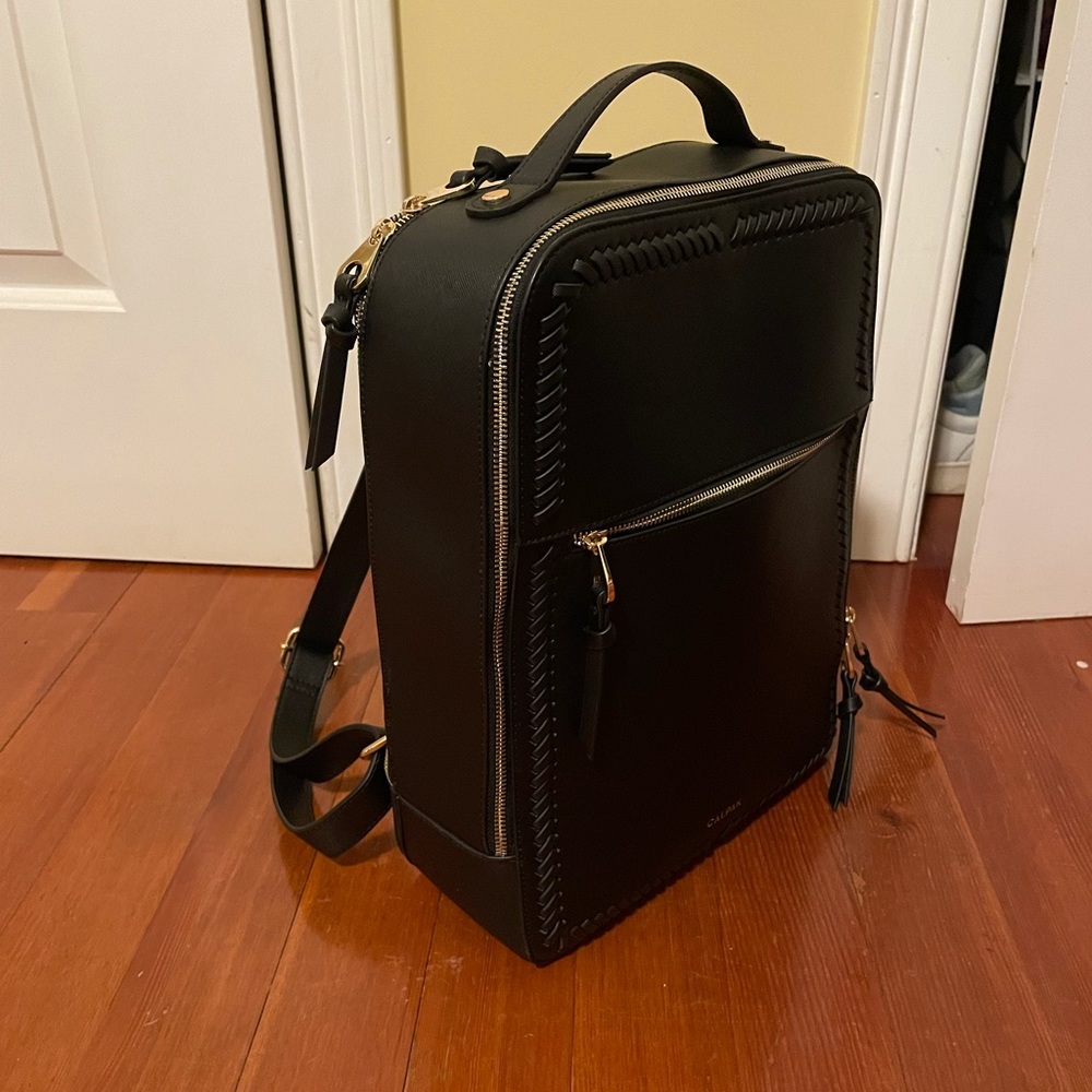 Calpak Black Kaya Laptop Backpack